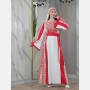 White dress with red embroidery