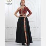 Black embroidered dress